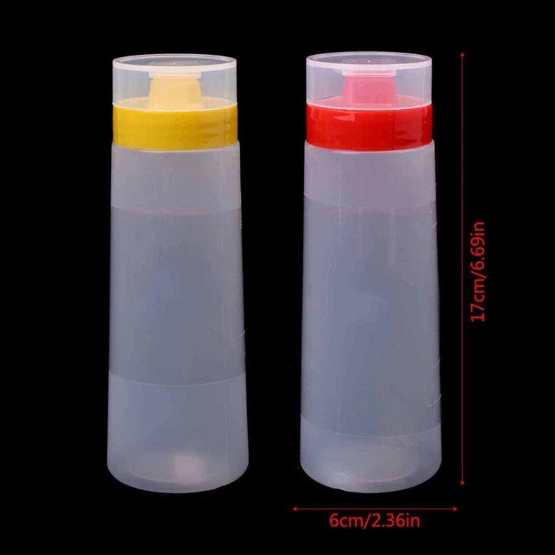 Пластиковая бутылка для салата с 4 отверстиями диспенсер специй кетчуп горчица |