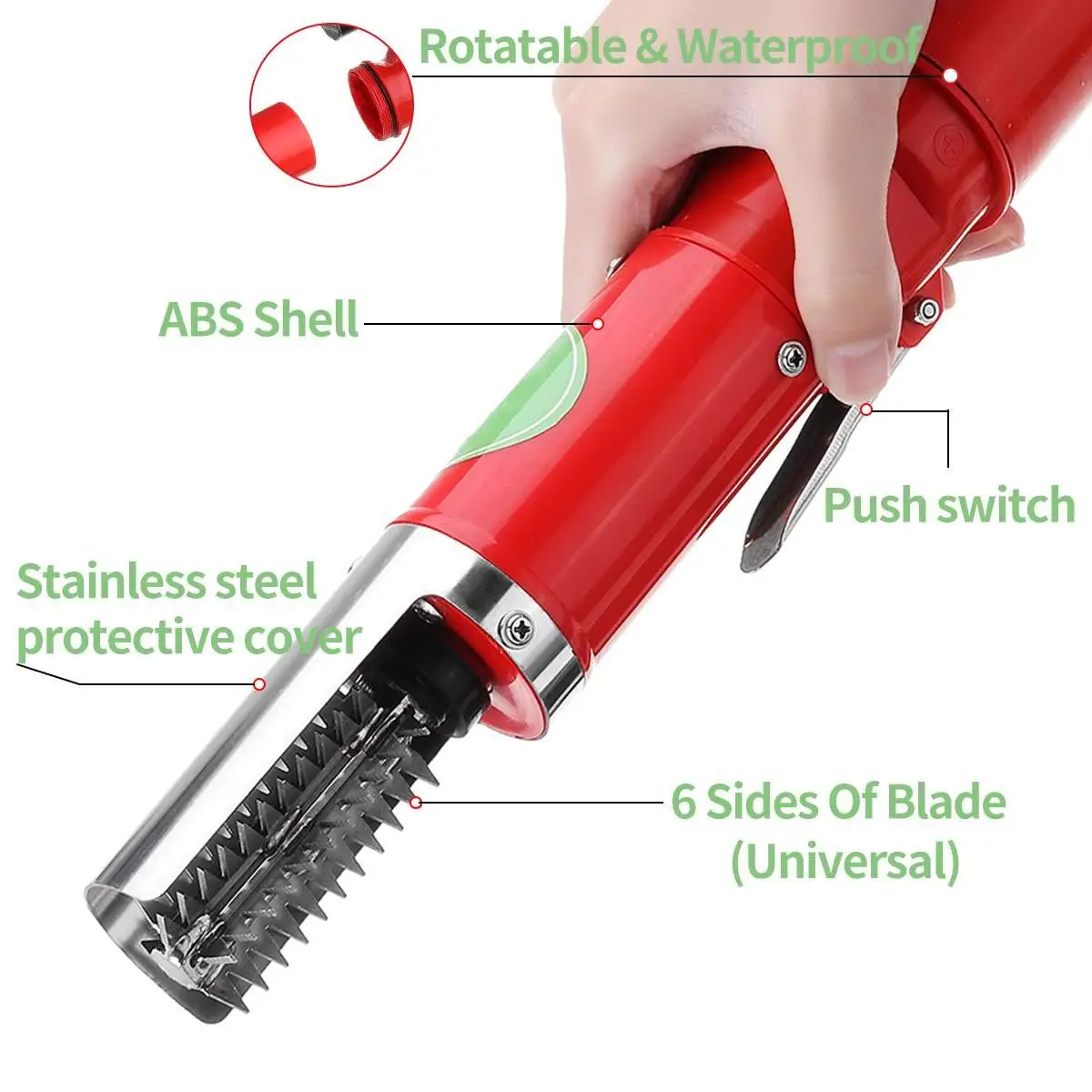 Electric Fish Scaler Remover Cleaner Fishing Scalers 125W 12V Charging Portable Waterproof Battery Descaler Scraper Kitchen Tool |