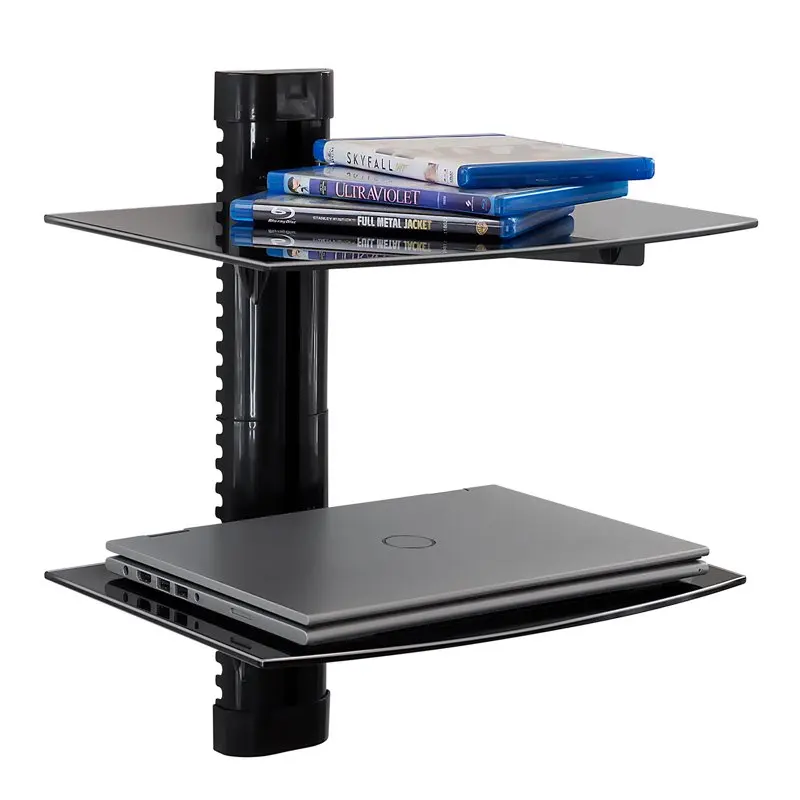 

2023 Floating AV Wall Mount Shelves | 2 Glass Shelves | 35.2 lbs. Capacity tv stand