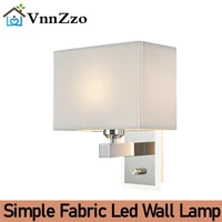 american classic fabric wall lamp chinese led bedroom bedside light rustic retro sconce for home aisle bedroom corridor lamp