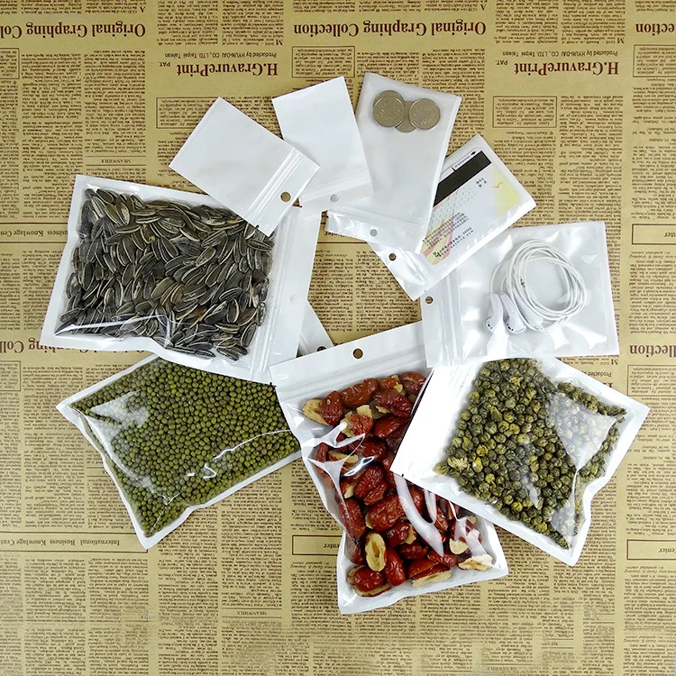 Белая/прозрачная пластиковая упаковка для розничной упаковки 100 шт.