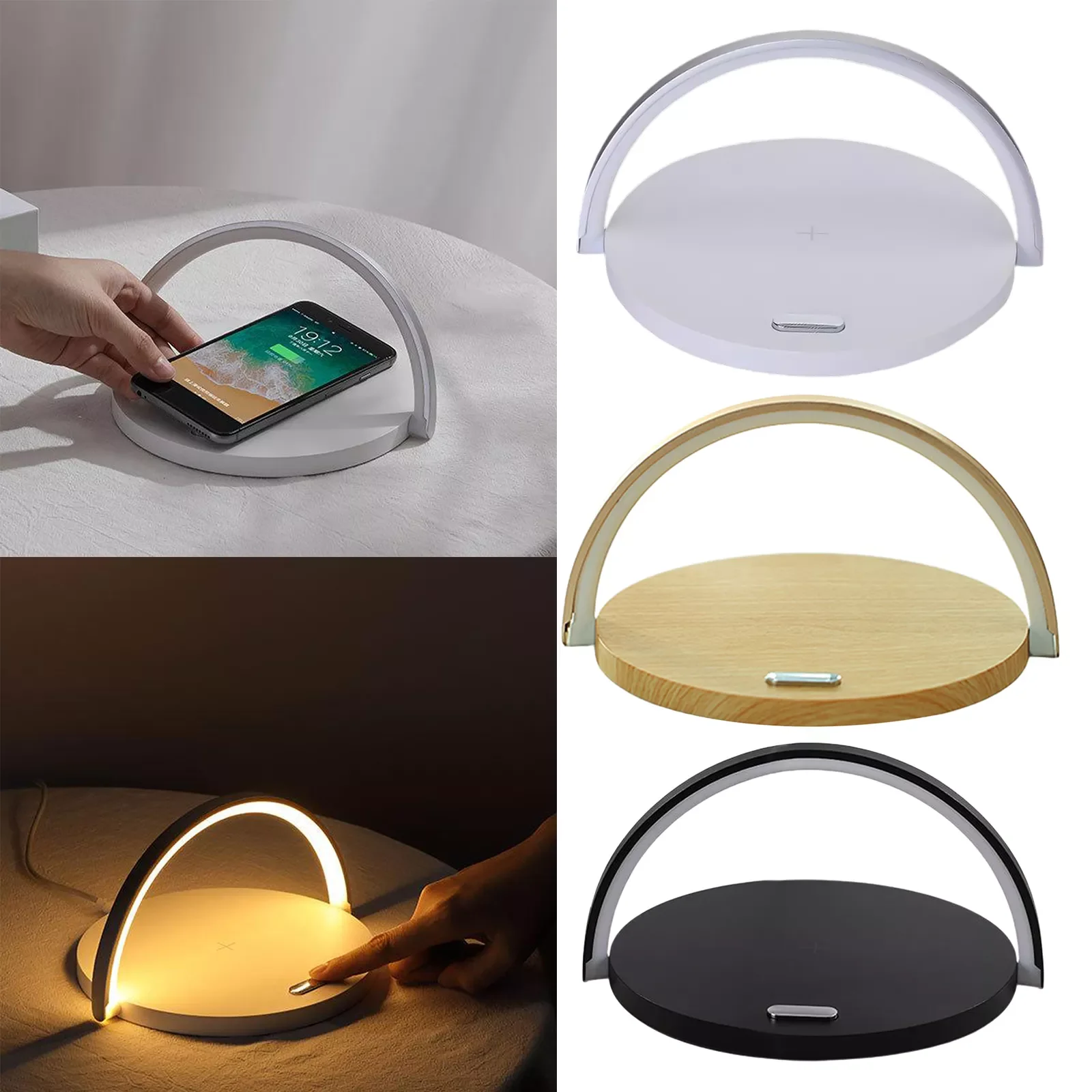 

Беспроводное зарядное устройство Qi 10 Вт, ночная лампа для iPhone SE 2 11 Xs Max XR