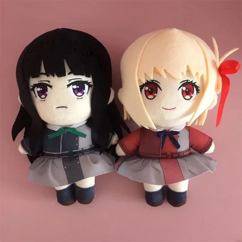 

20CM Anime Lycoris Recoil Cosplay Chisato Nishikigi Inoue Takina Lovely Dress Up Maid Outfit Plush Doll Cloth Christmas Gifts