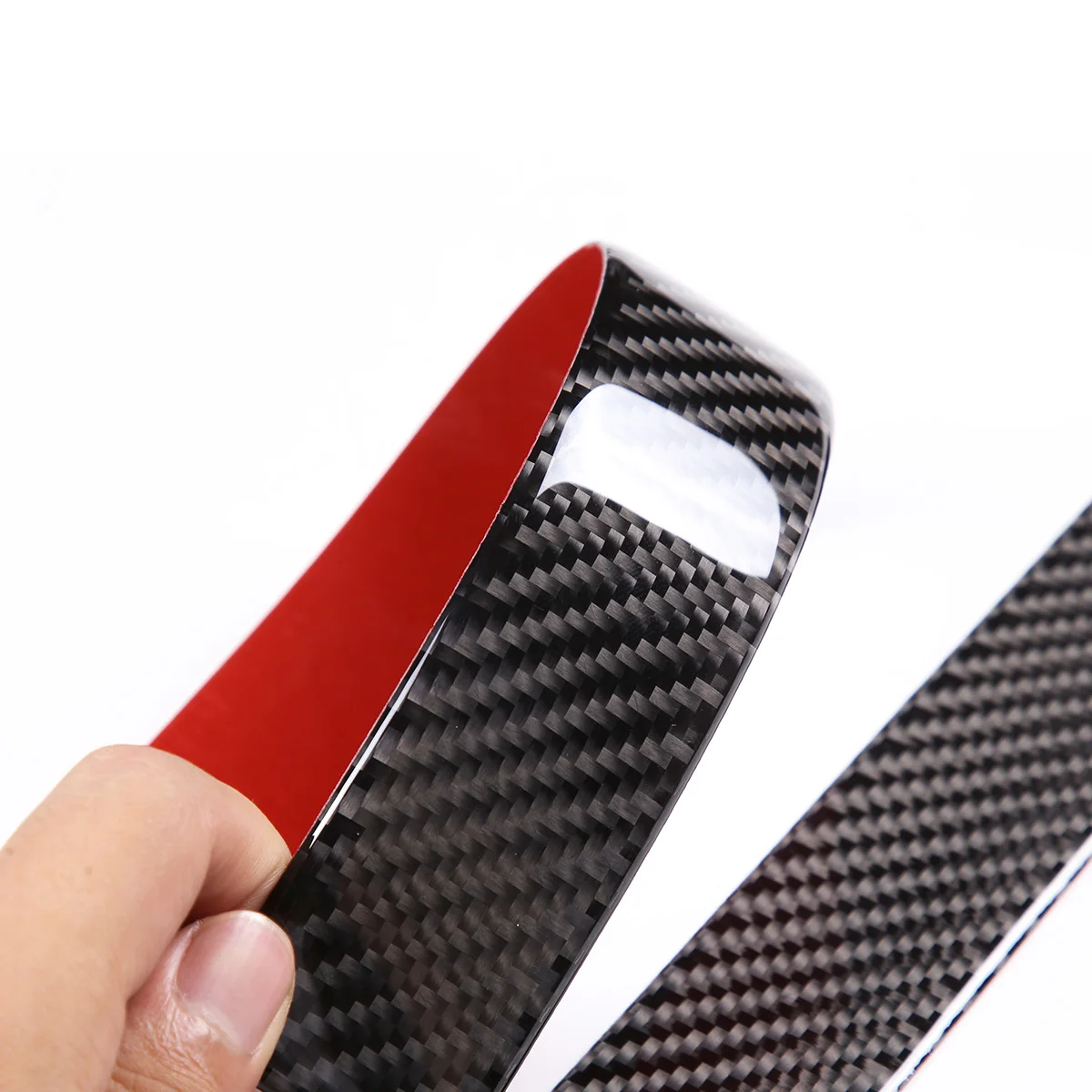 Мягкая наклейка на дверь из углеродного волокна для Fiat 500 2011-2019