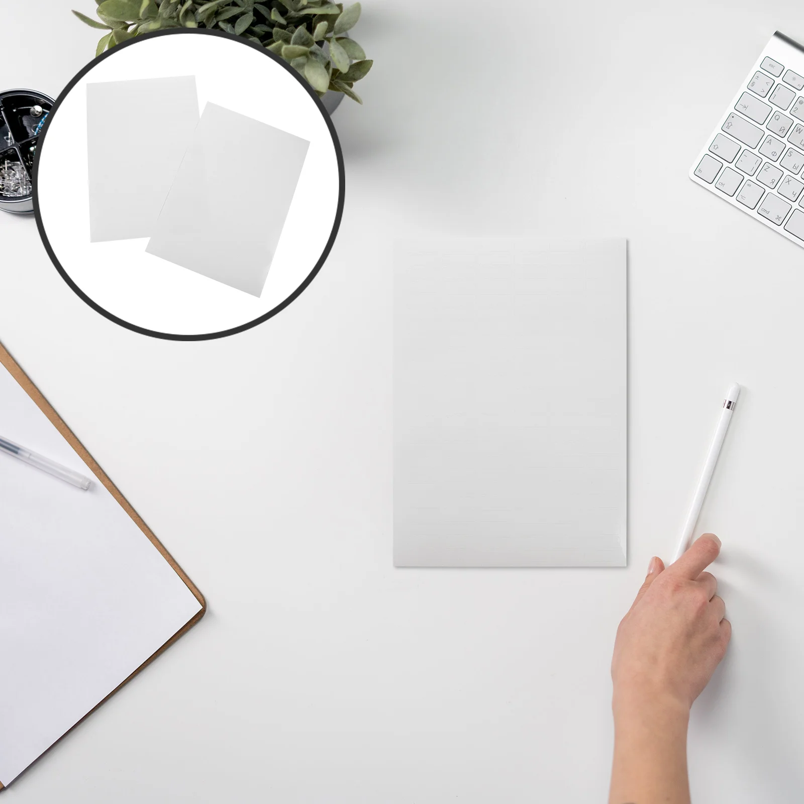 

100 Sheets Label Self-adhesive Printing Paper Sticker Water Proof Copy White