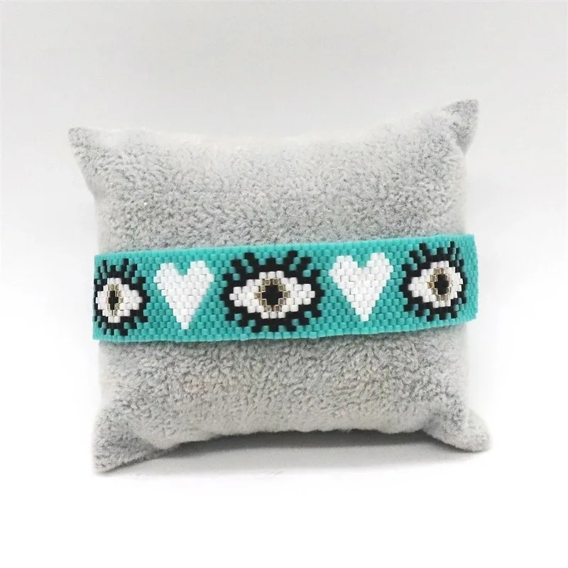 Индивидуальный браслет Miyuki TüRkiye для глаз женский богемный ручной работы из