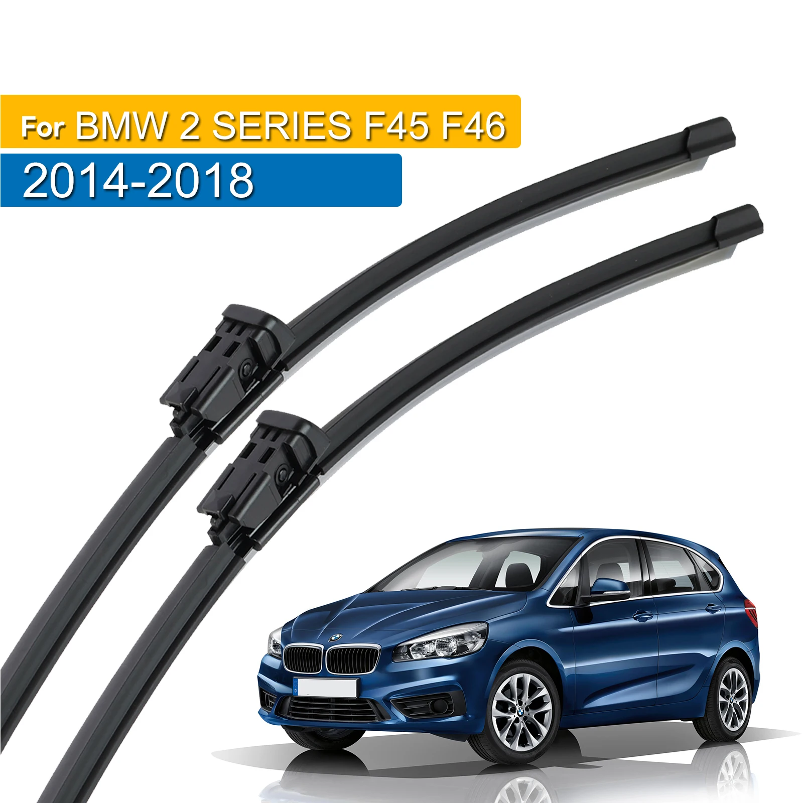 

Передние щетки стеклоочистителя Erick's LHD для BMW 2 серии F45 F46 2014-2018, щетка для очистки лобового стекла, щетка для дождя 26 "+ 19"