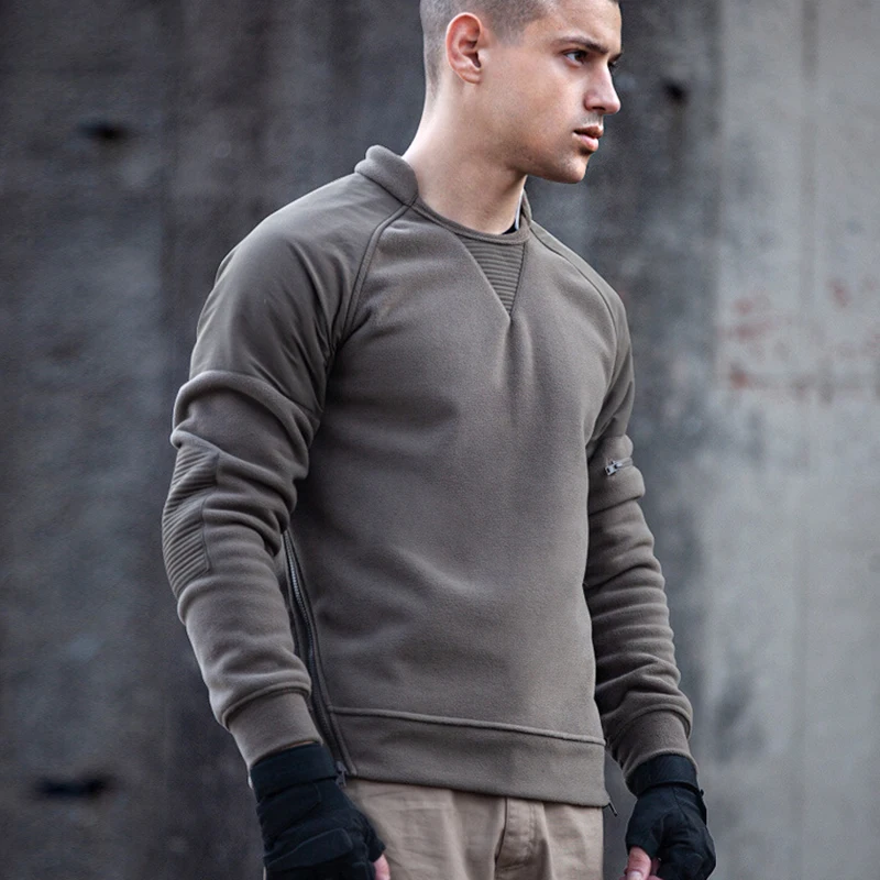 New Arrival 2023 Men SWAT Tactical fleece tops Winter Outdoor Camping Hiking function Plush Warm military Jacket Sweatshirt Men