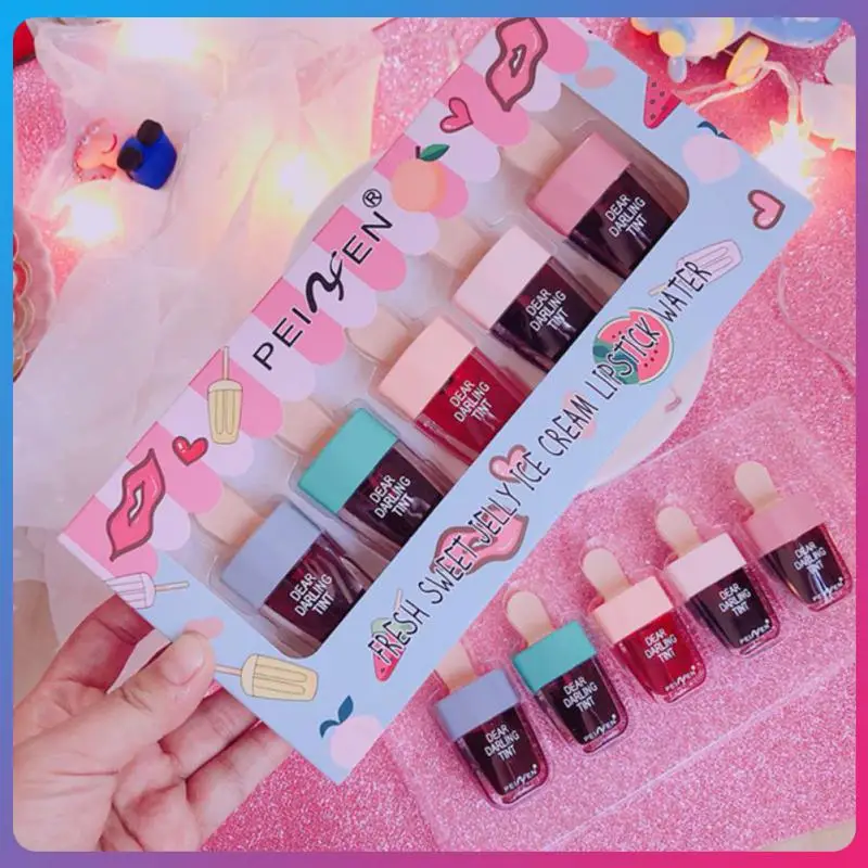 

5 шт., водостойкий зеркальный антипригарный блеск для губ