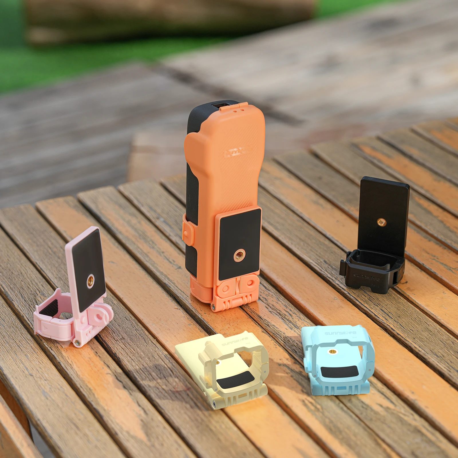 Фото Магнитное крепление Sunnylife для DJI Osmo Pocket 4/3, аксессуары для Pocket 4, настольная подставка с адаптером для холодного крепления №1