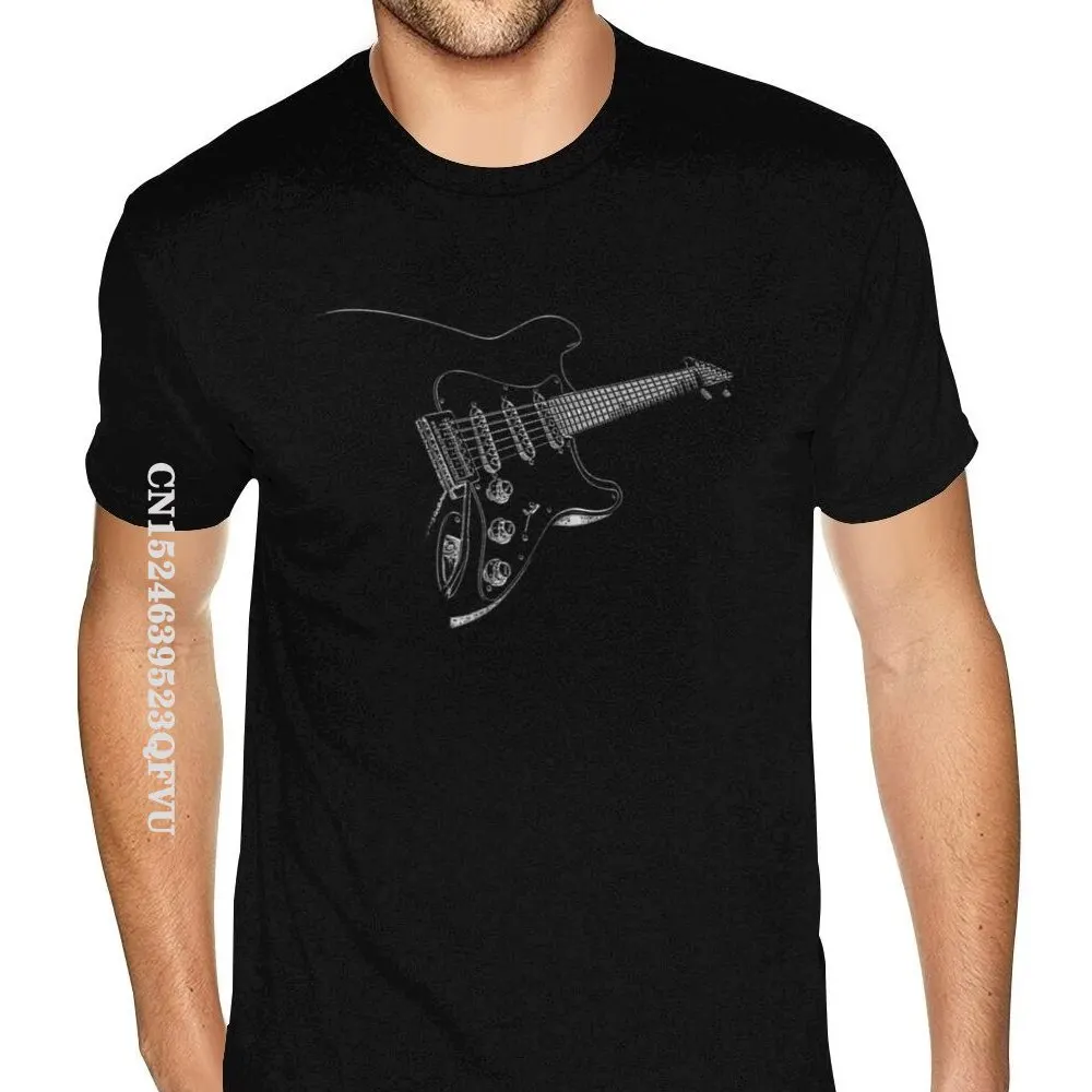 

Music Electric T Shirt Musician Guitar Rock Tees Shirt Mens Graphic Gothic Style Anime Tshirt Retro Cotton HipHop TShirt Men