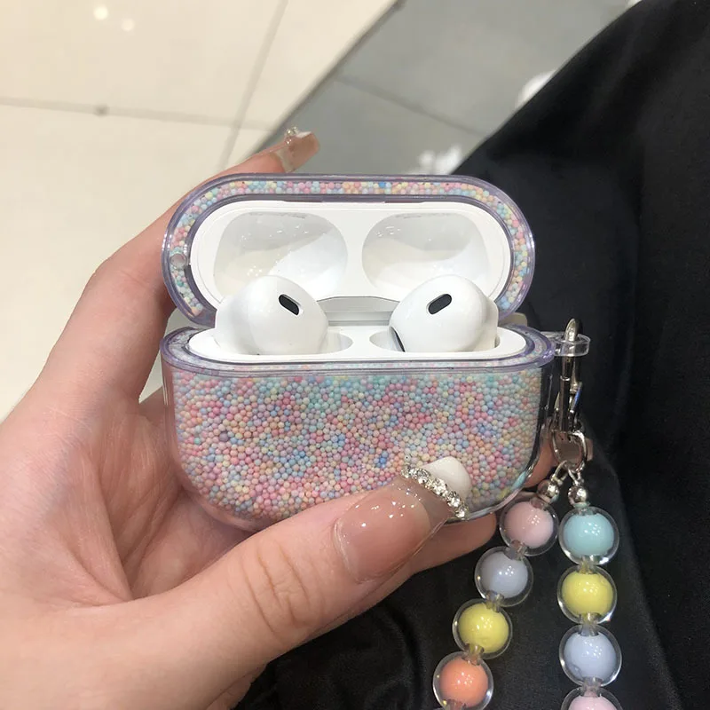 

Colorful Foam Bead Cases For Airpods 1/2 Wireless Earphone Cover Protective Case For Apple Airpods 1/2 Case Air Pods 1/2 Cover
