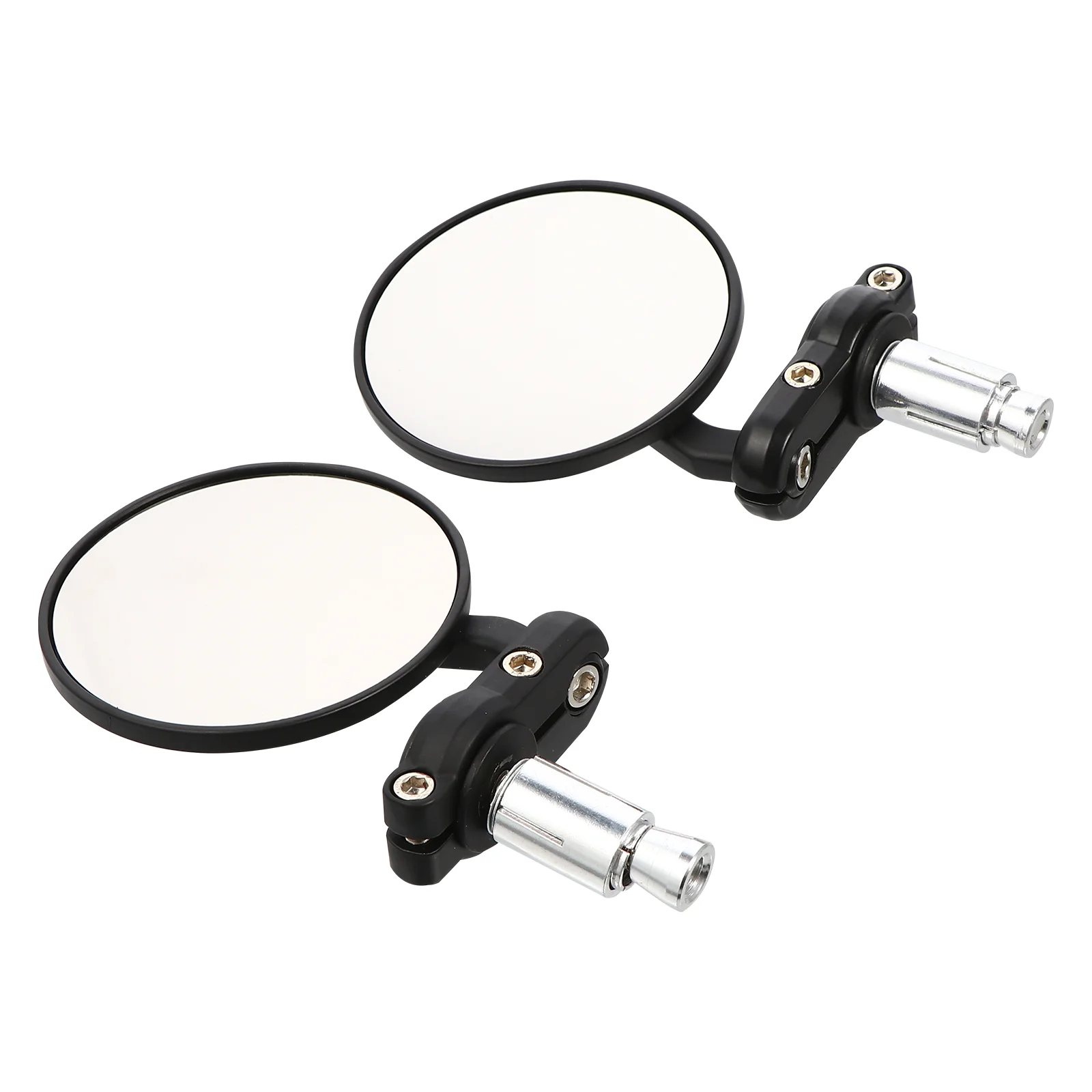 

Motorcycle Side Mirrors Bicycle Reflectors Scooter Round Rear View Handlebar Reversing Rearview for