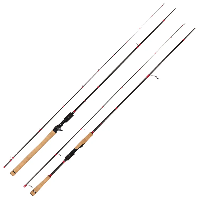 Высококачественная Удочка из углеродного волокна для спиннинга с катушкой Fuji