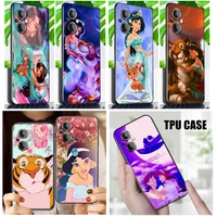 aladdin princess jasmine phone case for oneplus nord n200 n20 ce2 lite ce 10 9rt 9r 9 8 8t 7 7t 6 6t pro 5g black tpu cover