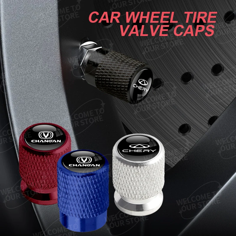 Алюминий для Chery Changan Logo CS35 CS55 CS75 Plus Tiggo 3 5 7 Pro 4 шт. Автомобильный декор колпачки