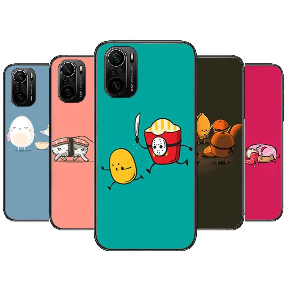 

Funny Cute Cartoon Phone Case For xiaomi redmi POCO F1 F2 F3 X3 Pro M3 9C 10T Lite NFC Black Cover Silicone Back Prett mi 10 ult