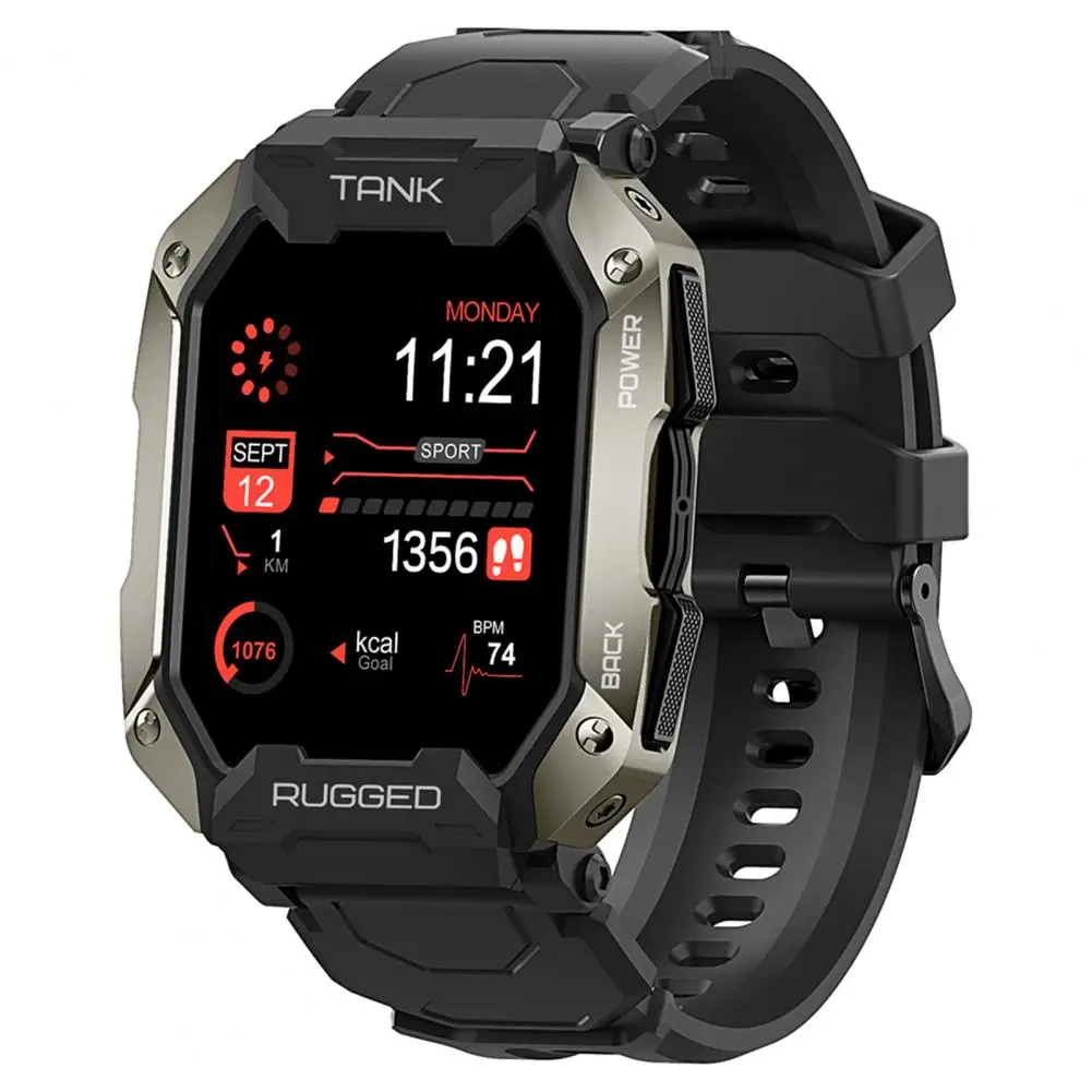 

Digital Wristwatch Sweat-proof Smart Watch Wear-resistant Bluetooth-compatible5.0 BT Calling Wristwatch Health Monitoring