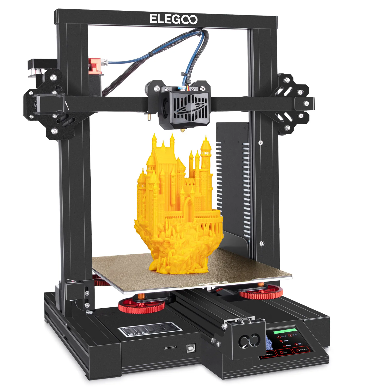 ELEGOO Нептун 2S FDM 3D-принтер с двухступенчатым металлическим Экструдером и