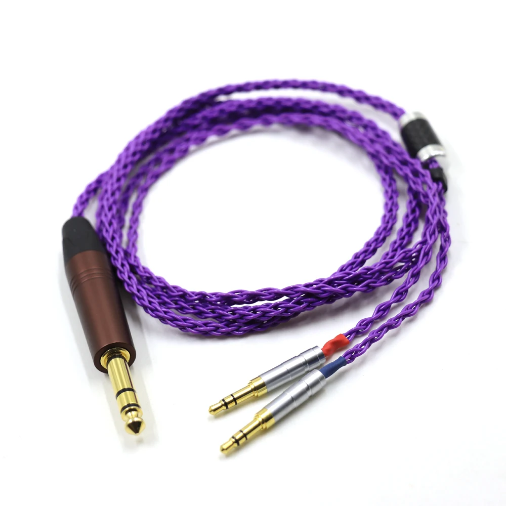 

7N Silver Plated For Beyerdynamic T1 2nd Elear STELLIA Elegia AT-D5200 D7200 D9200 ANANDA Arya MDR-Z7 Headphone Upgrade Cable