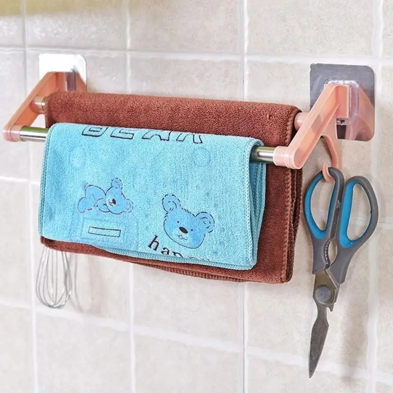 Вешалка для полотенец 37 см вешалка настенный держатель полка ванной комнаты из
