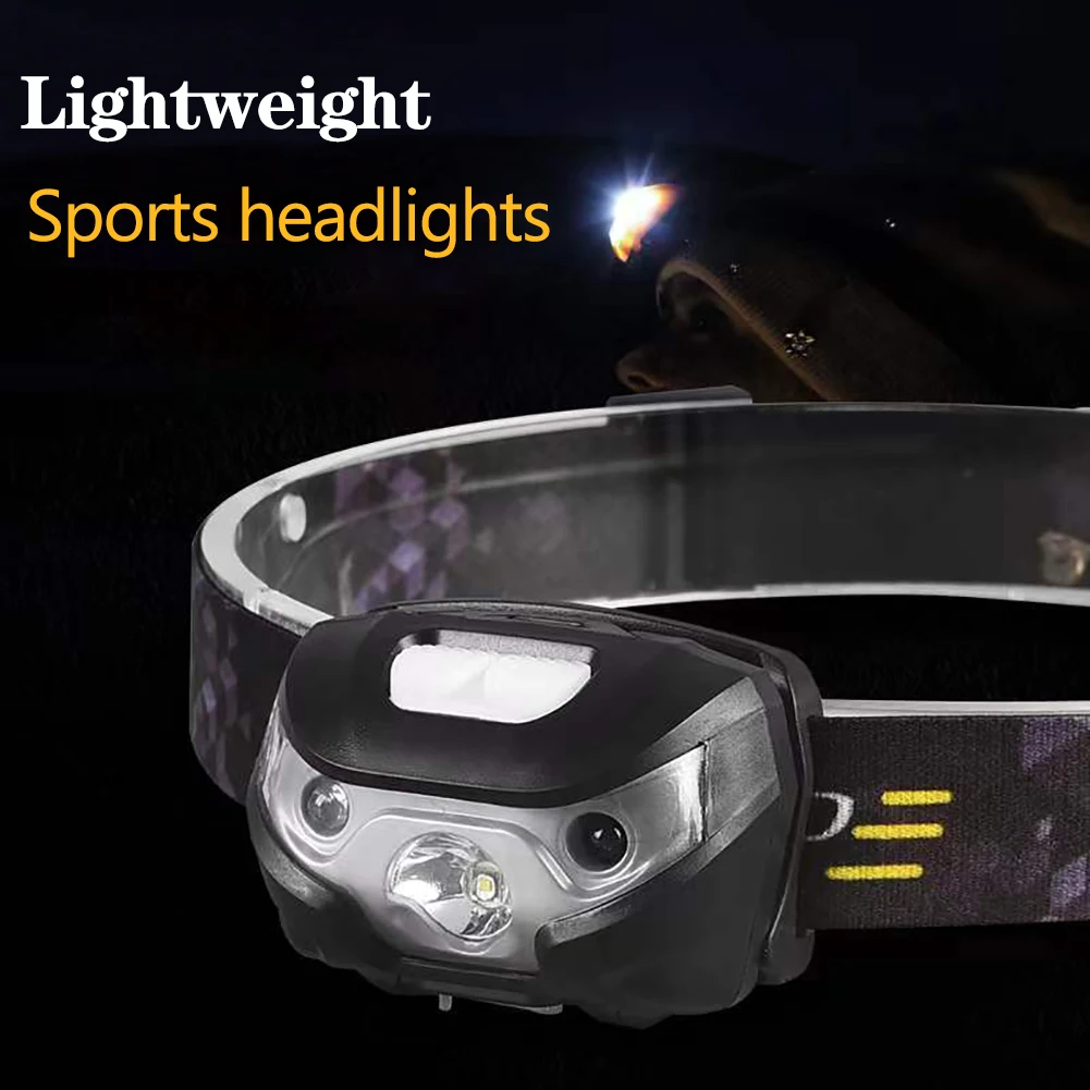 

LED Headlamp Rechargeable Super Bright Motion Sensor Head Lamp 3 Modes Head Lights for Camping Cycling Running Fishing