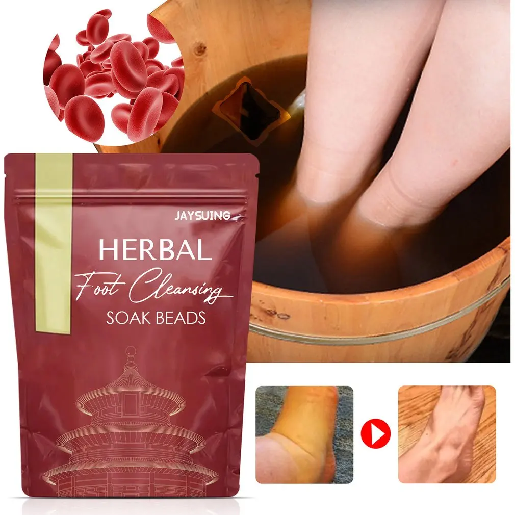 

10pcs Herbal Foot Cleansing Soak Bead Lymphatic Drainage Ginger Slimming Foot Bath Bag Botanical Cleansing Beads For Men Women