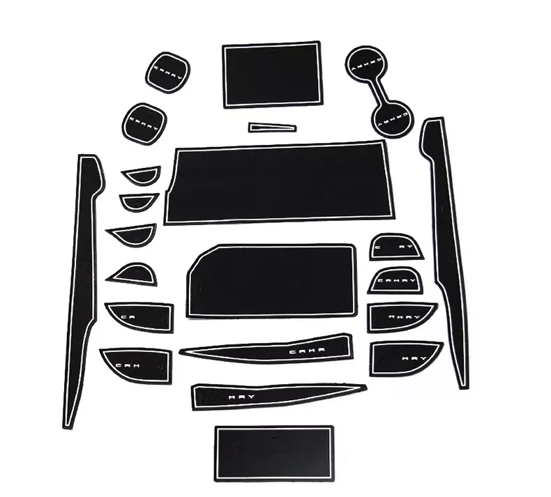 

Anti-Slip Gate Slot Mat For TOYOTA CAMRY 2018 2019 2020 XV70 70 Interior Accessories 20pcs Cup Holders Non-slip mats