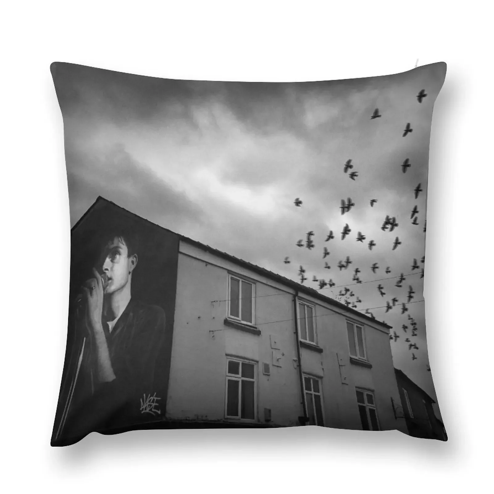 Фреска Ian Curtis фотомлин St Macclesfield Великобритания декоративная подушка роскошные