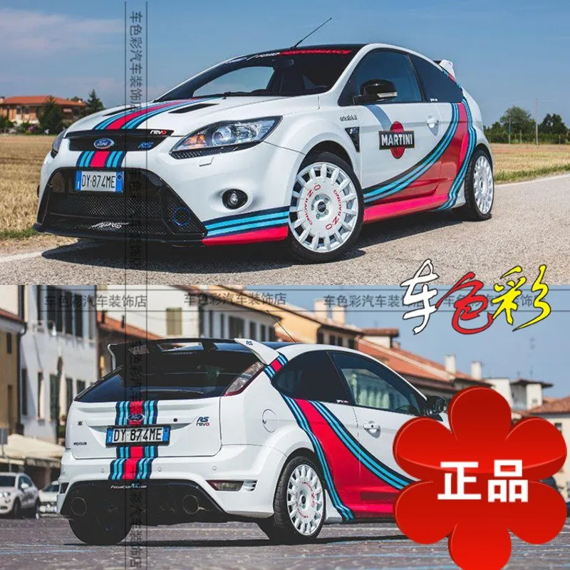 

Новые Пользовательские Автомобильные наклейки для Ford Focus Fiesta, Внешнее украшение корпуса, модная спортивная специальная наклейка, пленка
