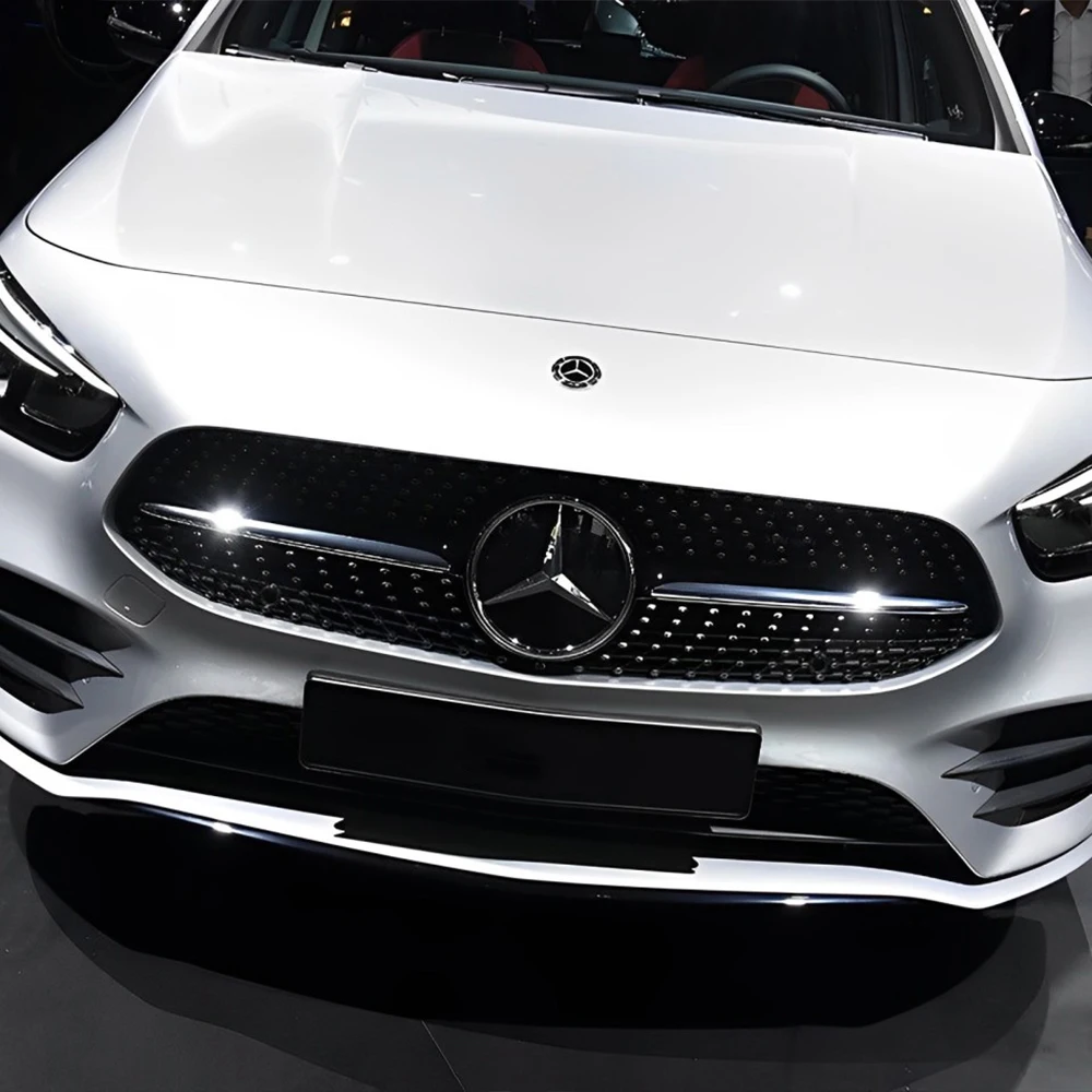 57 мм ABS автомобильная передняя эмблема наклейка авто украшение для Mercedes Benz AMG GLK GLA
