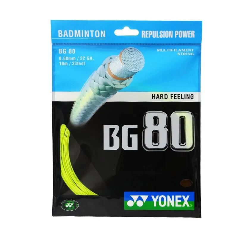 

YONEX Badminton string YY BG80 Composite Nylon Fiber High Elasticity YY Badminton string Badminton Thread