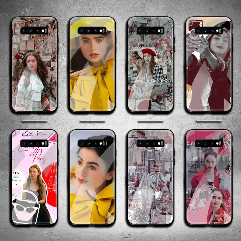 Emily in paris Phone Case Tempered Glass For Samsung S20 Plus S7 S8 S9 S10 Note 8 9 10 Plus