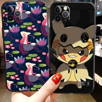 pokemon pikachu phone cases for iphone 11 12 pro max 6s 7 8 plus xs max 12 13 mini x xr se 2020 coque carcasa soft tpu