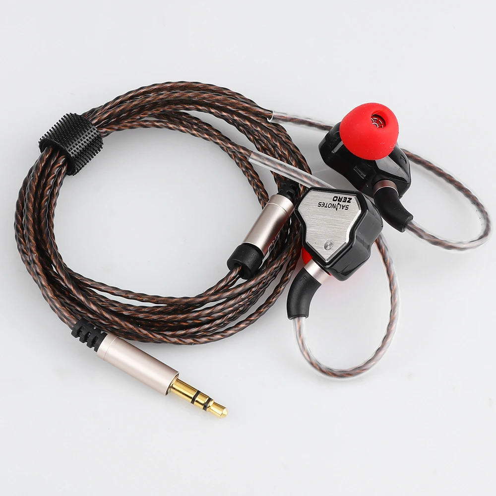 Наушники Salnotes Zero HiFi Динамический драйвер 10 мм IEM металлическая композитная