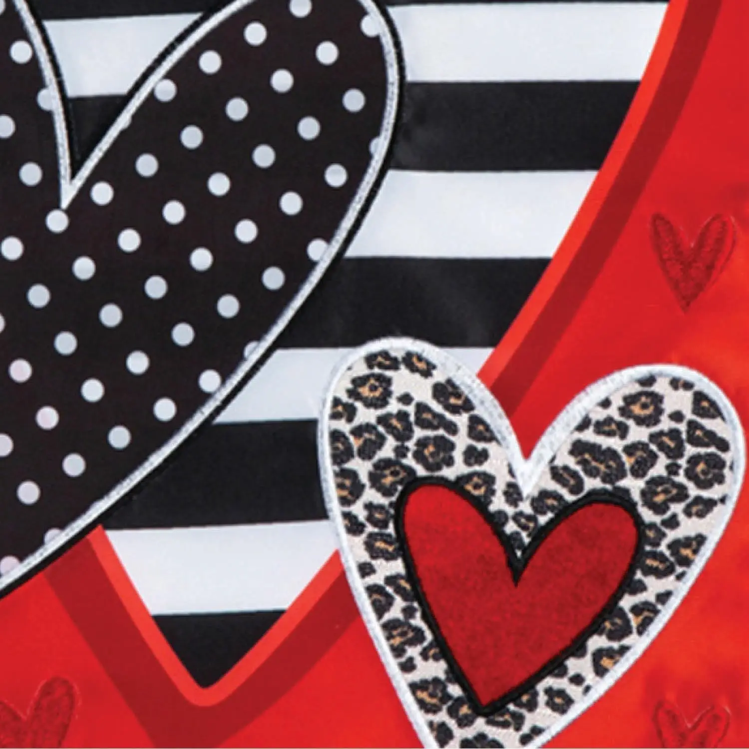 Вечнозеленый флаг с рисунком сердца садовый ко Дню Святого Валентина 12x18