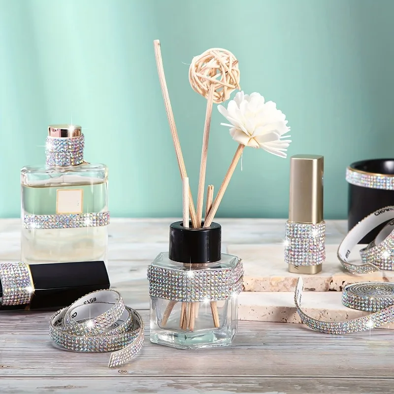 Самоклеящиеся кристаллы 3 ярда Зеркальная Наклейка алмазная лента самодельная