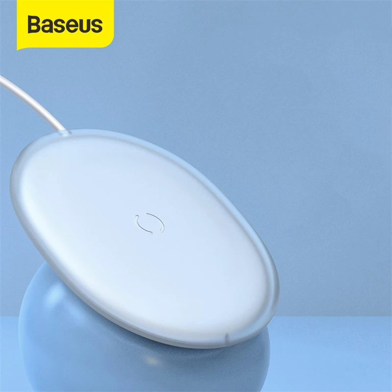 

Baseus 15W Wireless Charger Fast Charging Pad Translucent Jelly Texture Portable Phone Charger For iPhone Samsung Xiaomi Huawei