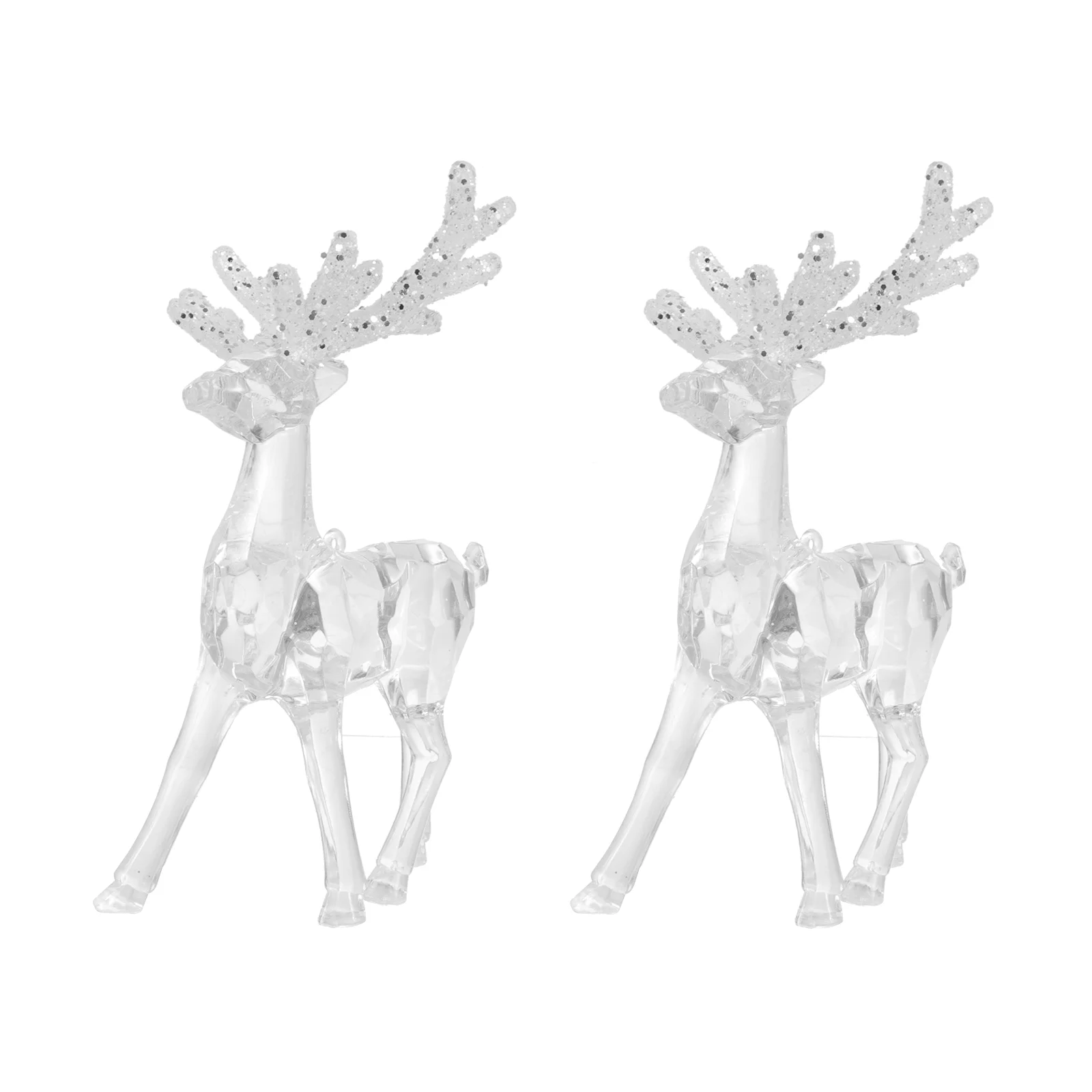 

Deer Christmas Reindeer Figurines Figures Crystal Sculpture Figurine Decorationsstatues Ornament Ornaments Figure Holiday Table