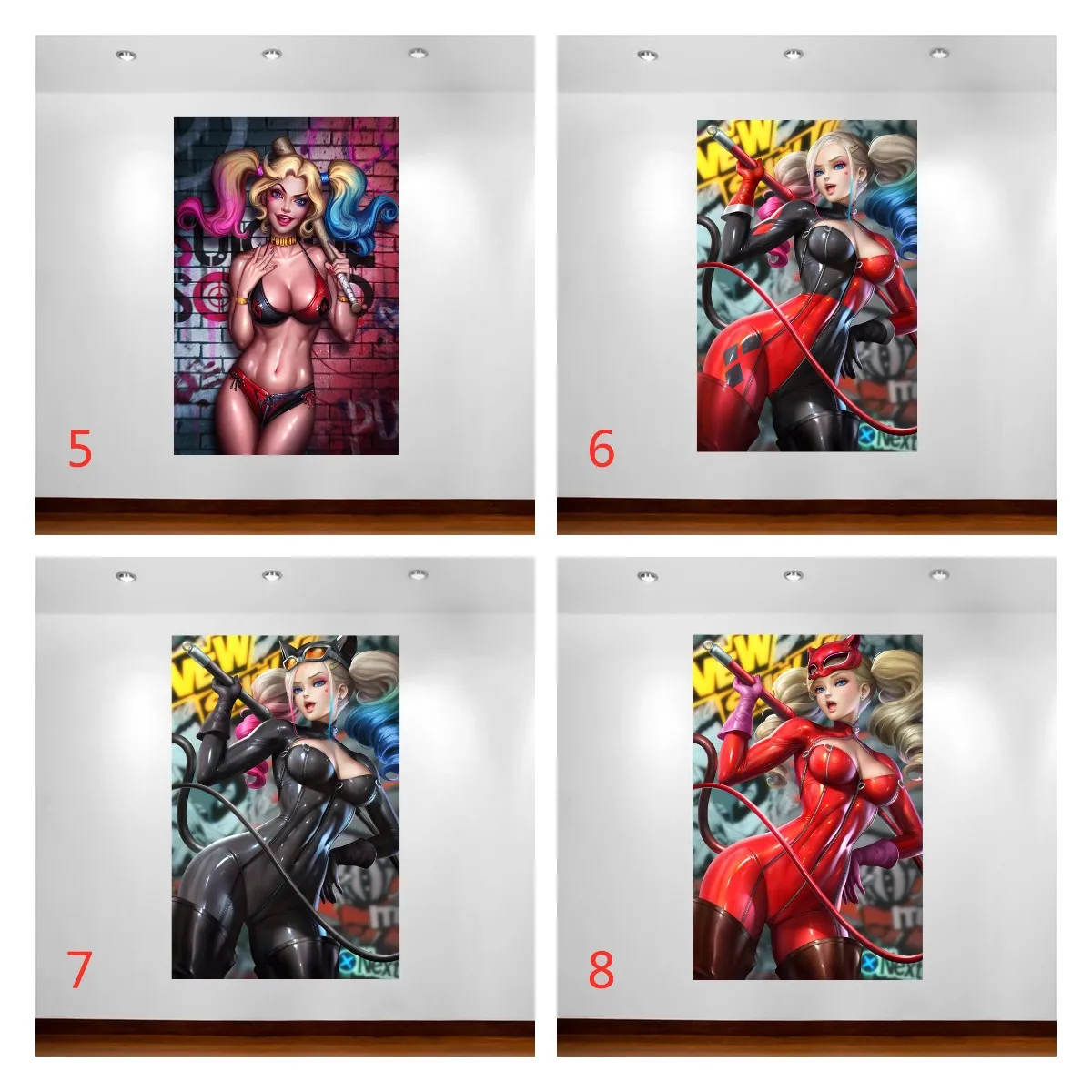 Постер с изображением кошки и женщины сексуальной девушки аниме постеры Картина