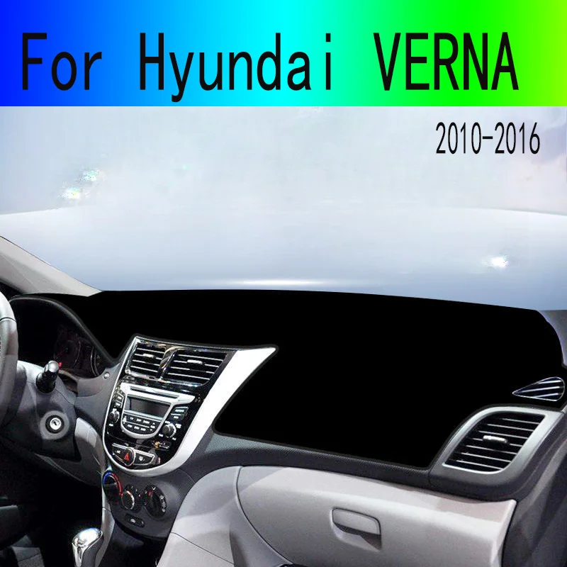 Для Hyundai VERNA 2010 2011 2012 2013 2014 2015 2016 автомобильный чехол на приборную панель коврики