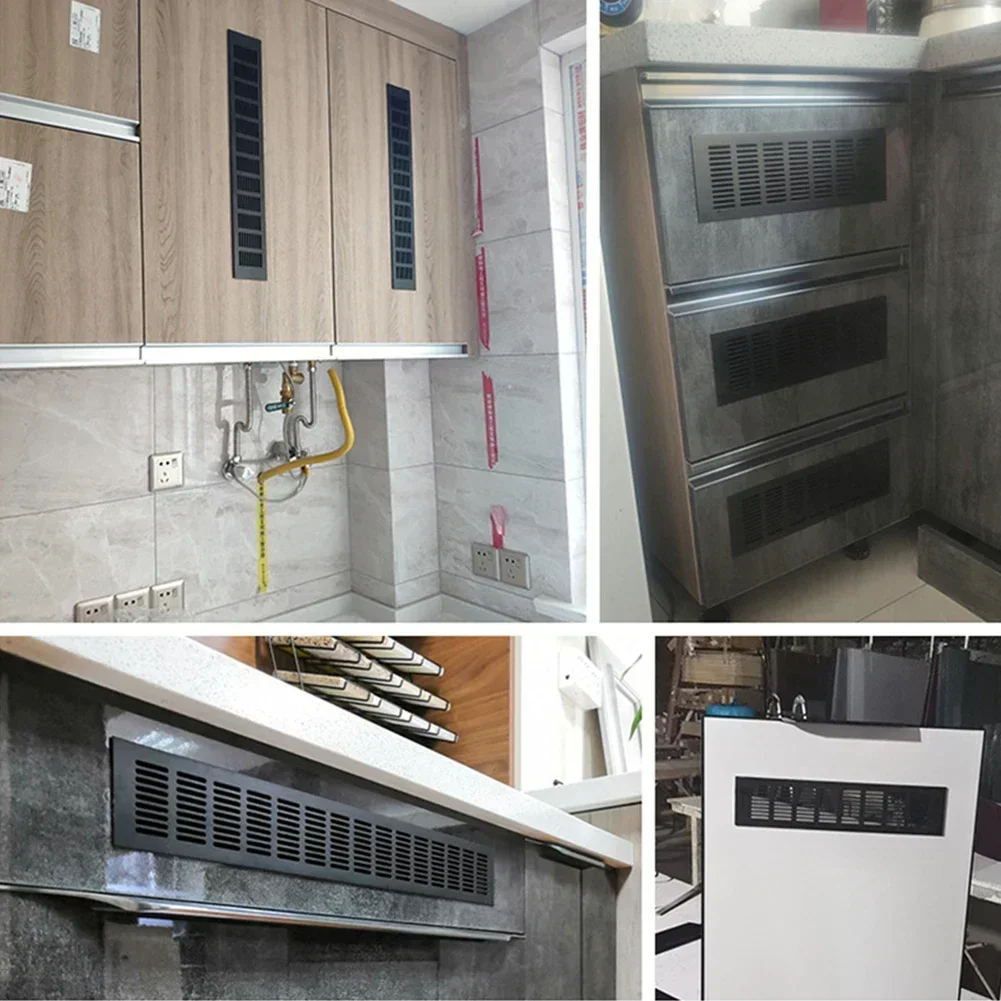 Прямоугольная решетка для вентиляции шкафа 60 мм