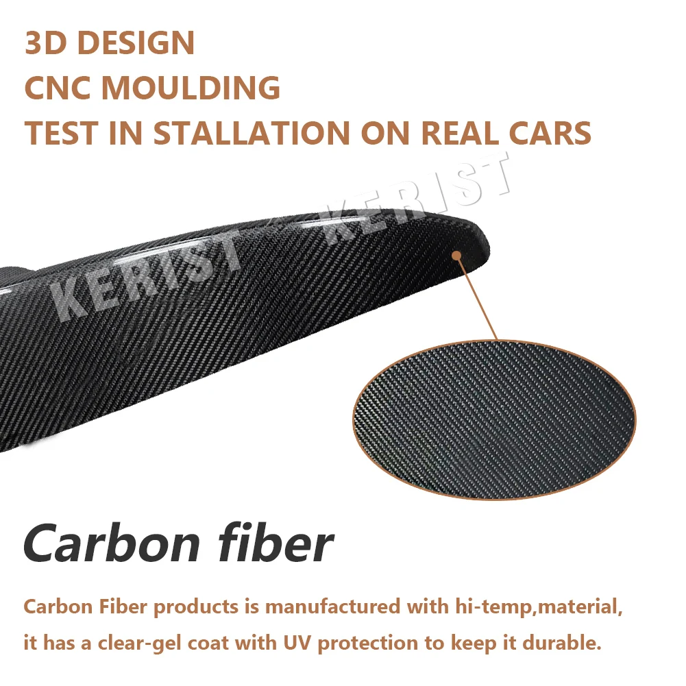 W205 AMG &amp C63 F Стиль автомобиля Стайлинг настоящие карбоновые задние плоские