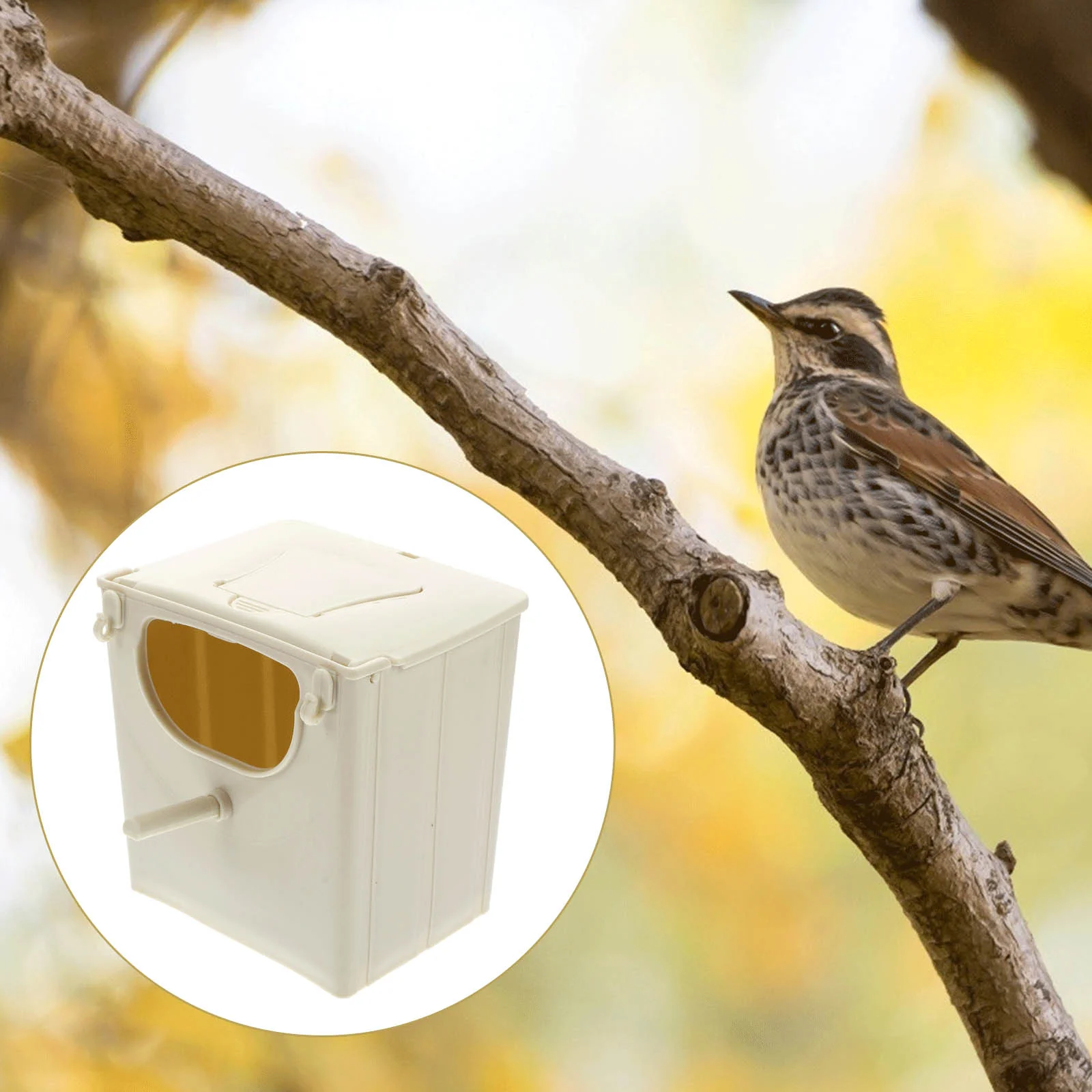 

Box Bird Nestingbreeding Hanging Parakeet House Cage Pet Parrot Incubationcase Cockatiel Chicken Roosting Smallcages Budgie Wood