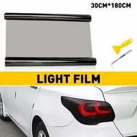 1Pcs Car Headlight Taillight Sticker Vinyl Tint Protective Film Light Matte Black Symphony For Audi BMW Ford Kia VW  Accessories