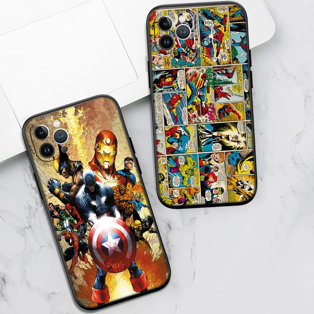 Чехол Marvel мстители для Xiaomi Mi 11 12 8Lite 9 F1 A1 A2 A3 9T 10T 11i CC9E 10S 11T Pro