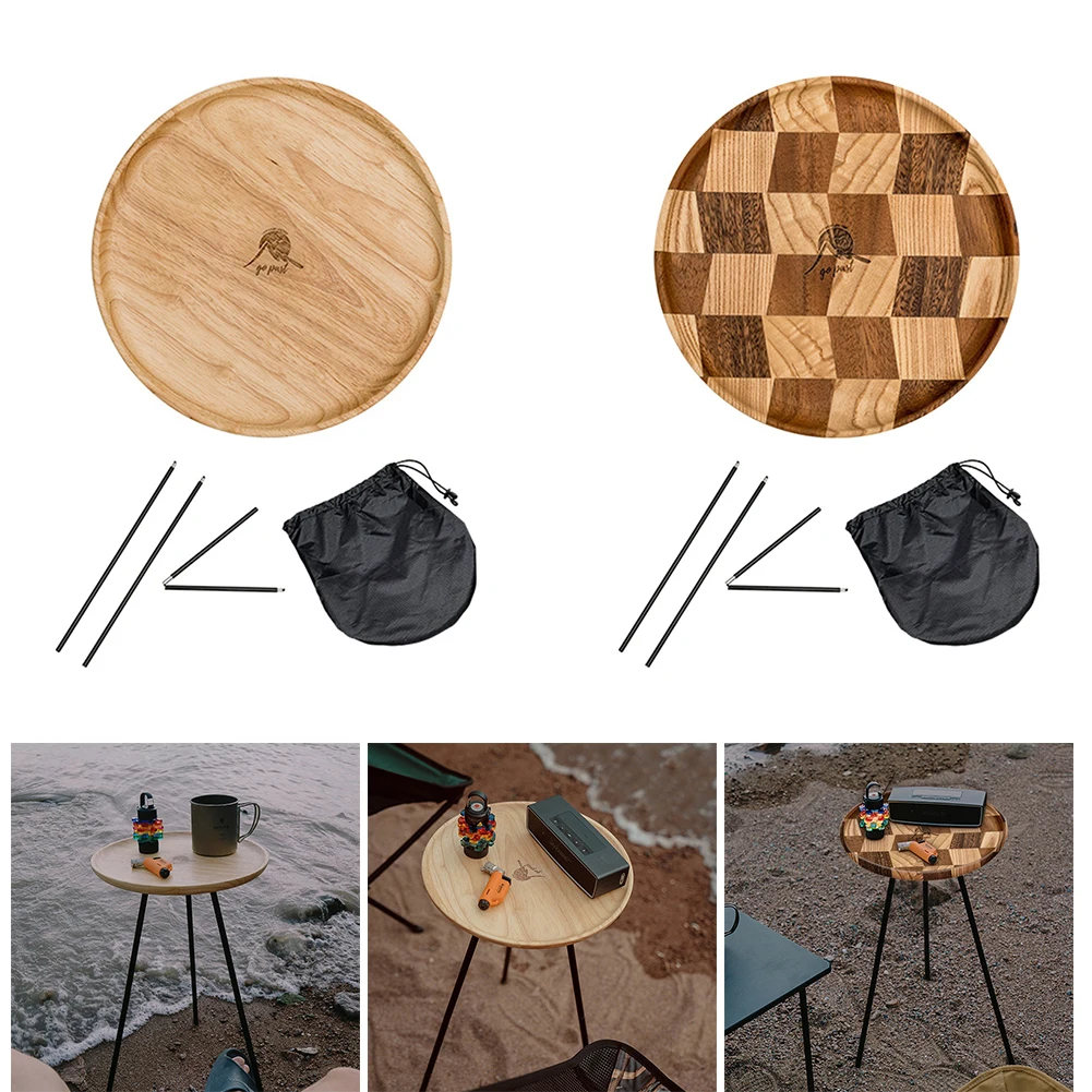 

Gopast Camping Round Table Triangle Aluminum Alloy Outdoor Table Lightweight for Self-Driving for Beach Fishing Travel Equipment