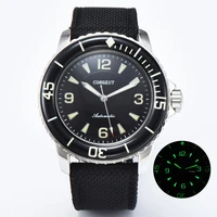 corgeut watch clockwork automatic mechanical watch stainless steel luminous waterproof mechanical watch men watch free shipping