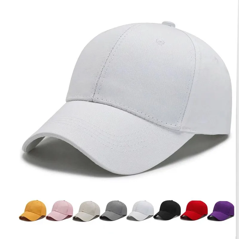 

Summer Sun Hat Outdoor Korean Duck Tongue Hat Simple Net Color Street Style Cotton Baseball Cap Short Brim Hat