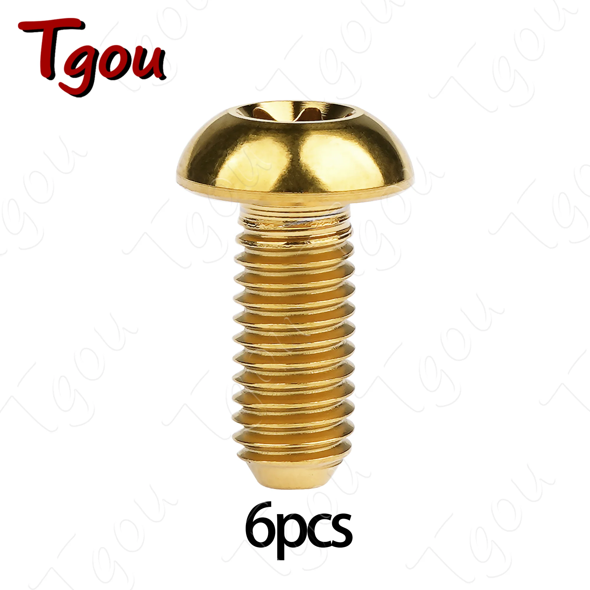 

Титановые болты Tgou M5x10/12 мм Torx T25 для дисковых тормозных роторов 6 шт.